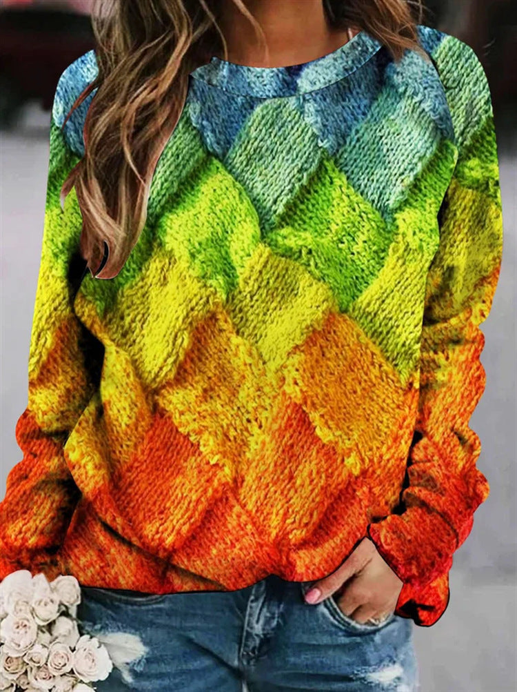 R&B | Pullover Aus Bedruckter Wolle