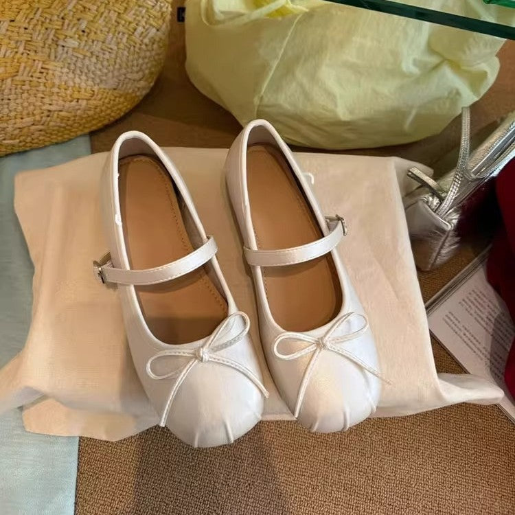 Damen Ballerina-Schuhe mit dekorativem Riemchen und komfortablem Fußbett R&B