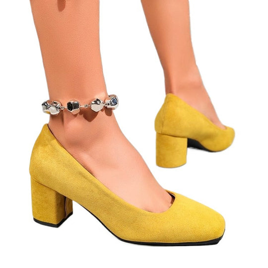 Damen Komfortable Blockabsatz-Pumps R&B
