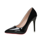 Damen elegante spitze Lackpumps mit hohem Absatz R&B