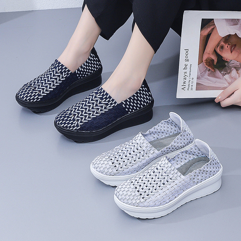 Damen Komfortable und atmungsaktive Slip-On Sneakers