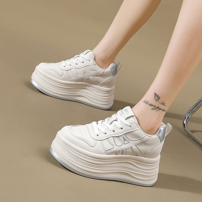 Damen modische Plateau-Sneaker mit einem komfortablen und atmungsaktiven Design