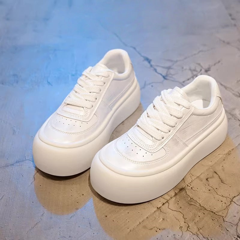 Damen Plateau Sneakers mit ergonomischer Sohle und atmungsaktivem Obermaterial