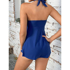 Damen Tankini mit fließendem Schnitt und elegantem V-Ausschnitt R&B
