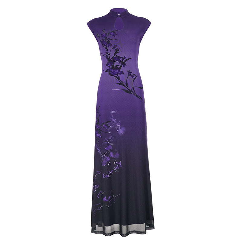 Damen Maxikleid mit elegantem, floralem Design R&B