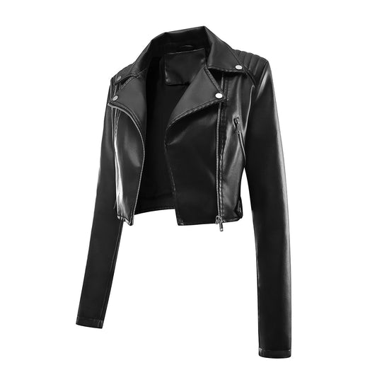 Damen Bikerjacke aus veganem R&B