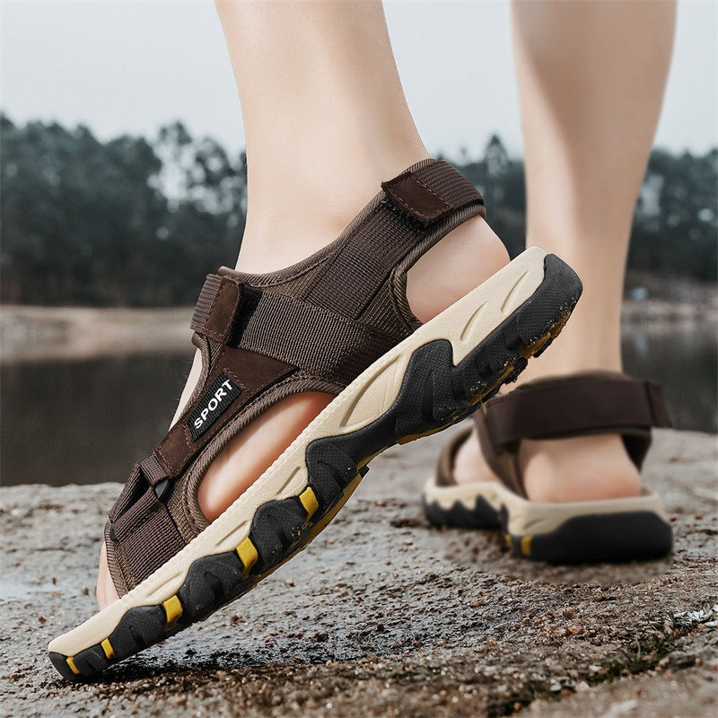 Herren Sportliche Outdoor-Sandalen mit verstellbarem Riemensystem R&B