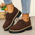 Damen Schnürschuhe mit robustem Profil und modischem Obermaterial R&B