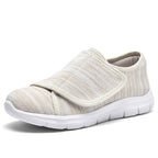 Damen Komfortable Slip-On Sneakers mit verstellbarem Klettverschluss R&B