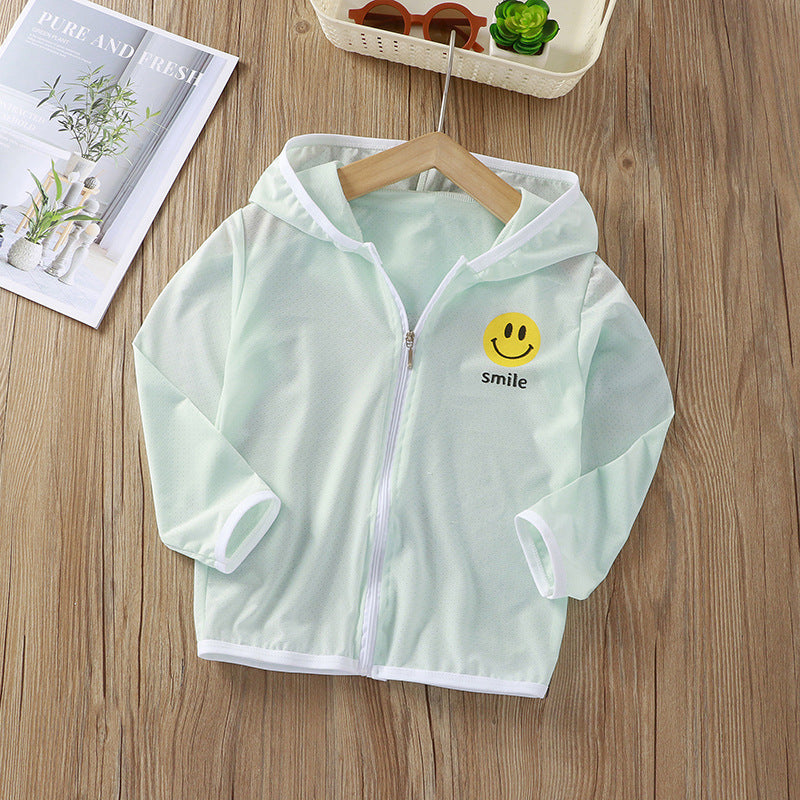 Unisex nan Kinder leichte Kapuzenjacke mit atmungsaktivem Meshstoff und durchgehendem Reißverschluss  R&B