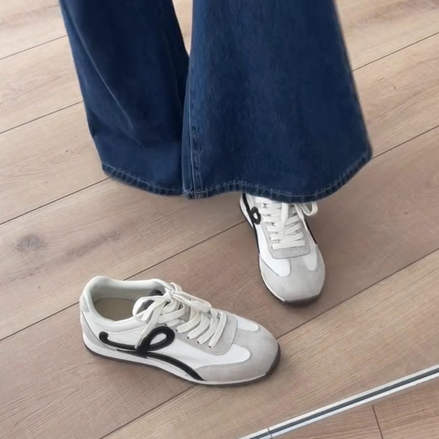 Damen sportliche Sneakers mit atmungsaktiver Mesh-Oberfläche und dämpfender Sohle R&B