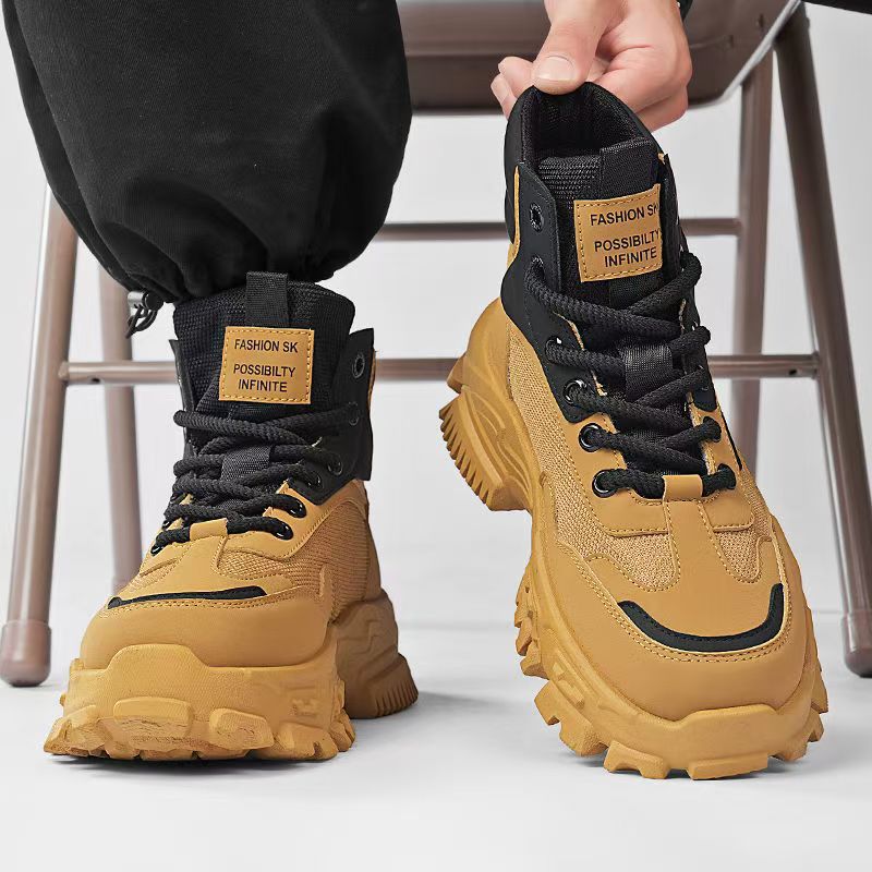 Damen Sportliche High-Top Sneakers mit rutschfester Sohle und stabiler Fersenkonstruktion