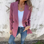 Damen Eleganter Double-Breasted Blazer mit zeitlosem Schnitt und leichten Schulterpolstern R&B