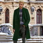 Herren eleganter doppelreihiger Wollmantel R&B