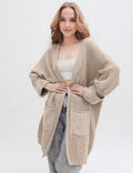 Damen Grobstrickcardigan mit großzügigen Taschen und lässigem Schnitt R&B