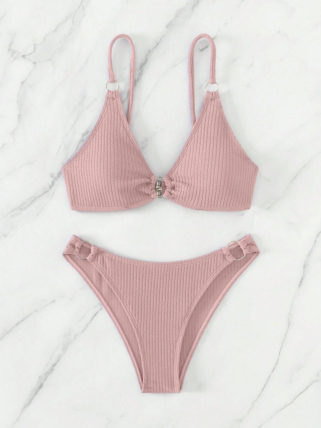 Damen Triangel-Bikini mit Ringverzierungen R&B