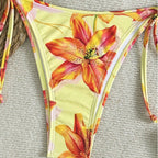 Damen Triangel-Bikini-Set mit floralen Akzenten R&B