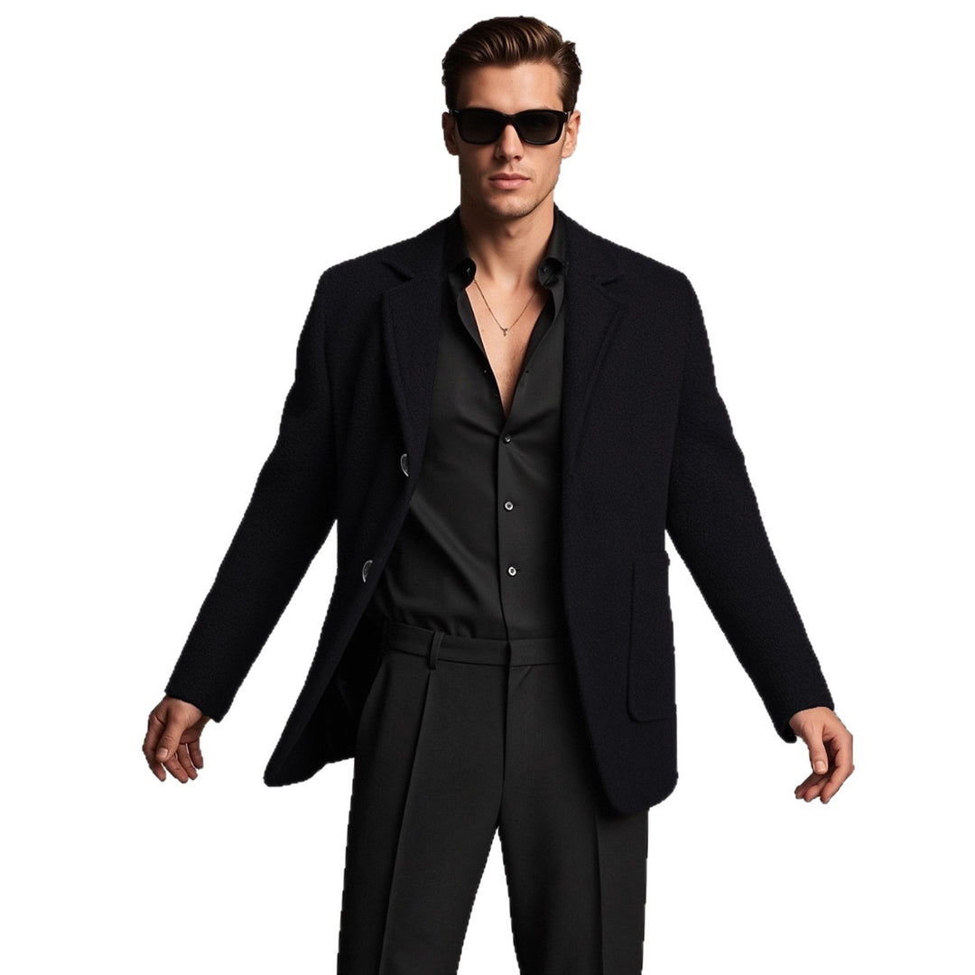 Herren eleganter und strukturierter Freizeitblazer R&B