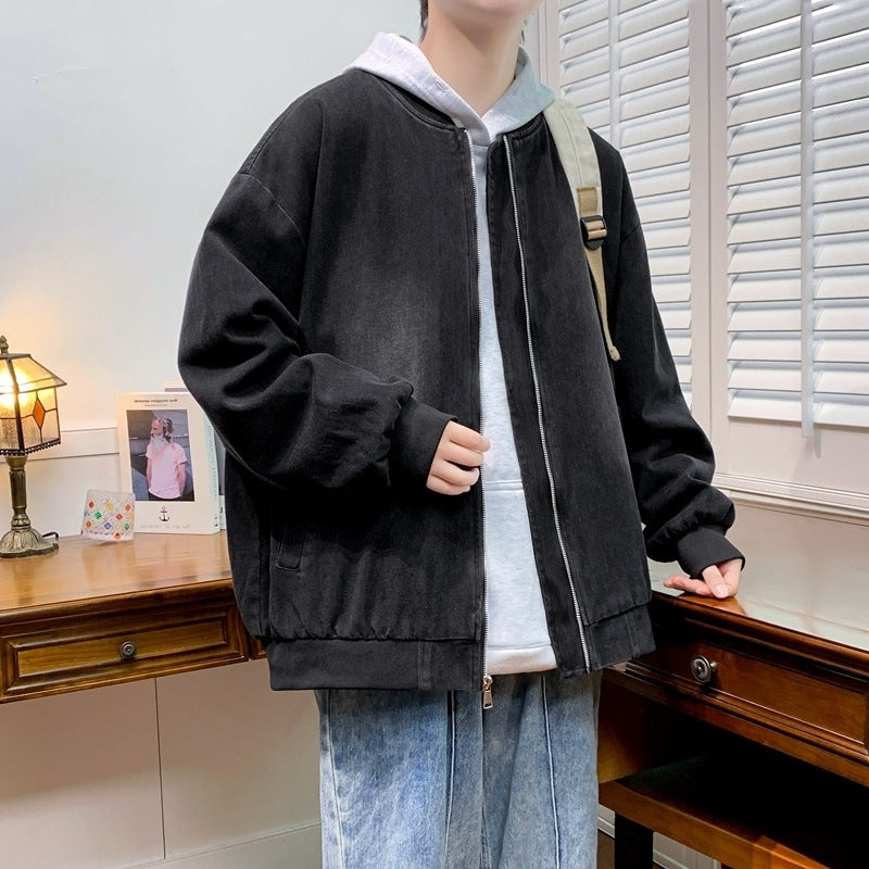 Herren entspannte Baumwolljacke im lässigen Stil R&B