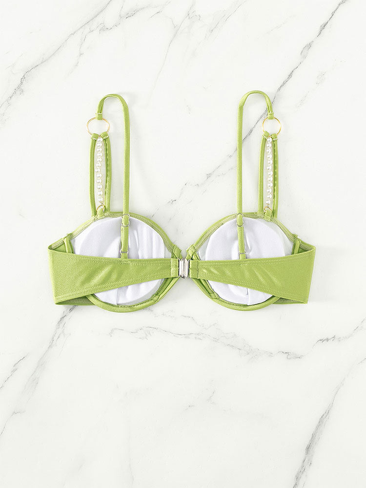 Damen Bikinioberteil mit eleganten Perlendetails R&B