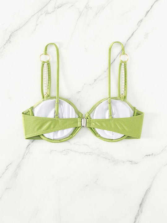 Damen Bikinioberteil mit eleganten Perlendetails R&B