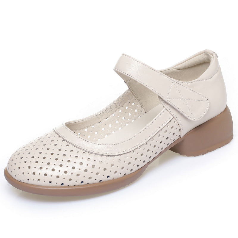 Damen Komfortable und elegante Ballerinas mit verstellbarem Riemen R&B