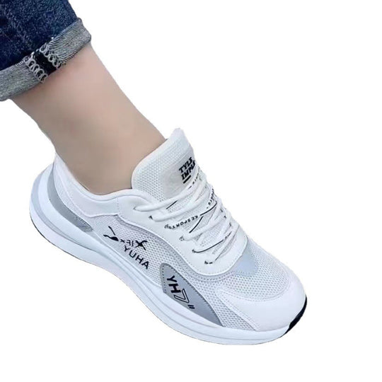 Damen modische und atmungsaktive Sneakers mit flexiblem Obermaterial R&B