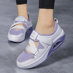 Damen Bequeme und luftige Sneakers mit verstellbarem Klettverschluss R&B