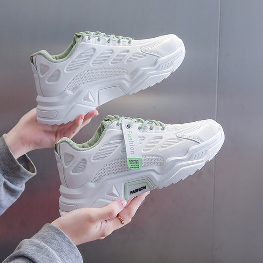 Damen Sportliche Sneakers mit atmungsaktiver Mesh-Oberfläche und dämpfender Sohle R&B