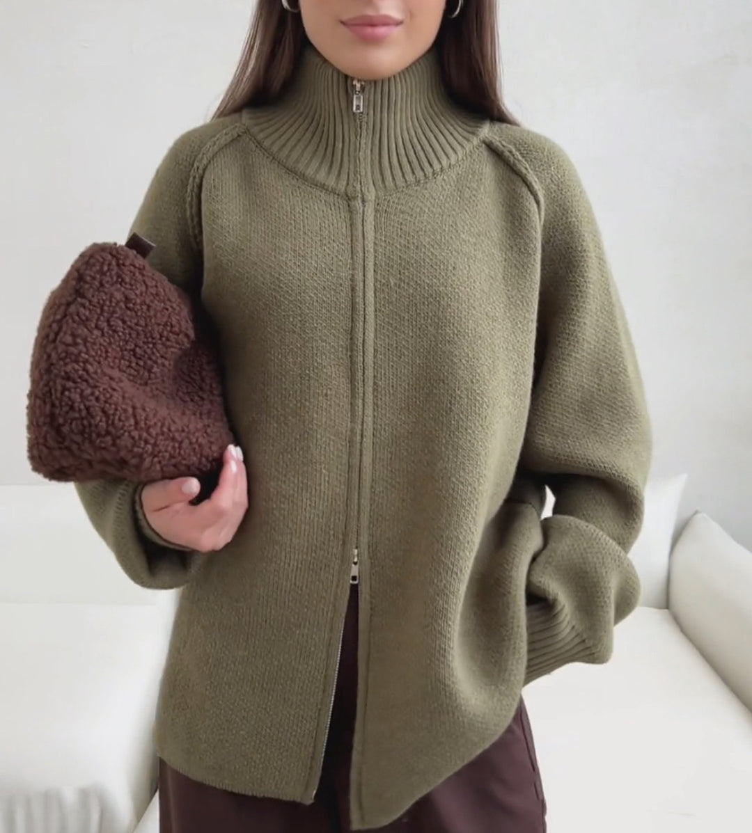 Damen modischer Strickpullover R&B
