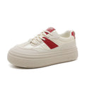 Damen modische Plateau Sneakers mit stabiler Laufsohle und atmungsaktivem Obermaterial R&B