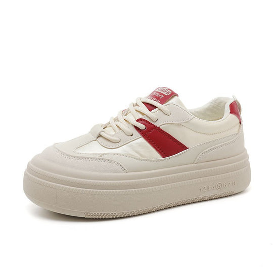 Damen modische Plateau Sneakers mit stabiler Laufsohle und atmungsaktivem Obermaterial R&B