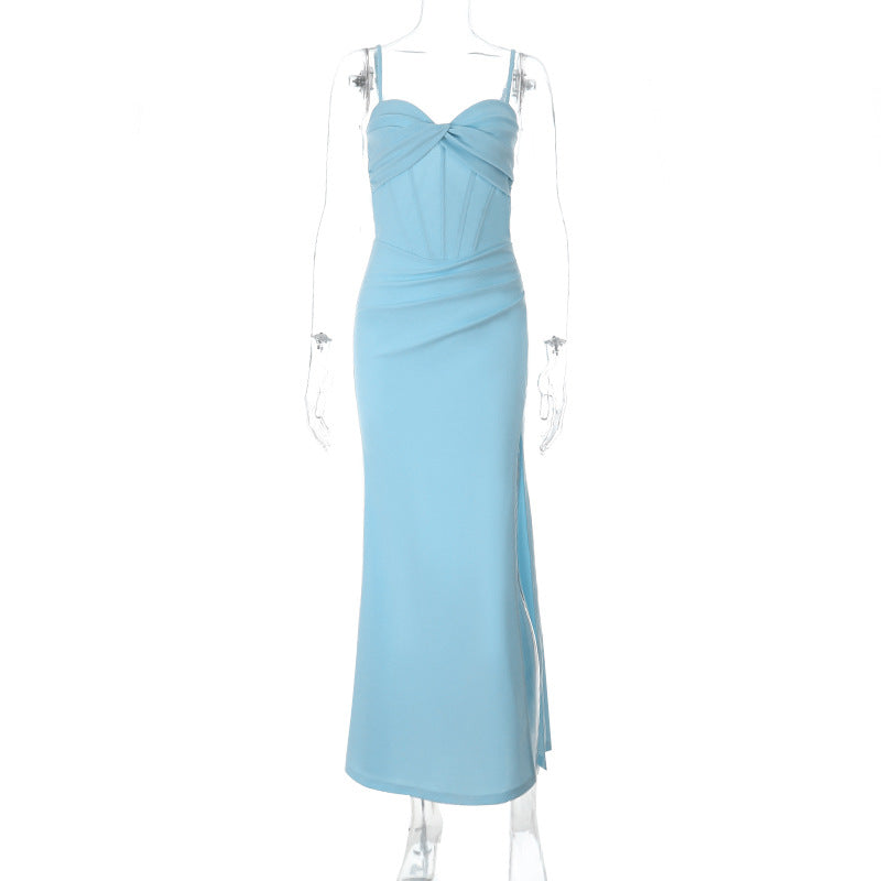 Damen Figurbetontes Maxikleid mit elegantem Wickeldesign R&B