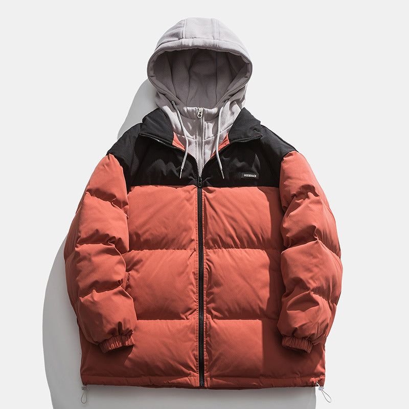 Herren Winterjacke mit abnehmbarer Kapuze und wärmeisolierender Fütterung R&B
