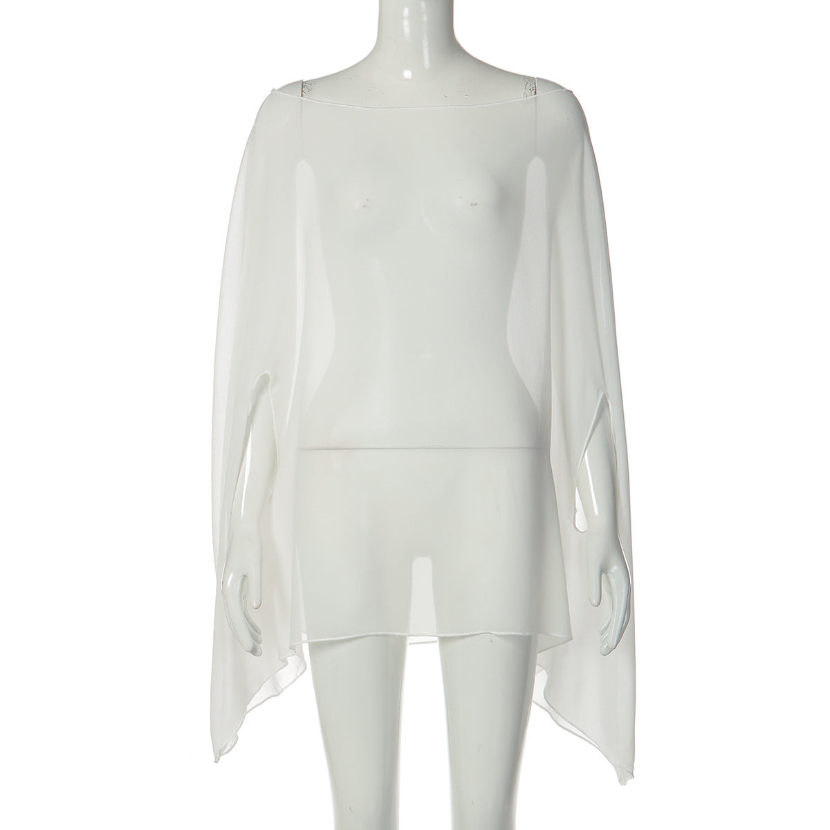 Damen Chiffon Überwurf mit eleganten Ärmelausschnitten R&B
