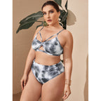 Damen Hochgeschnittener Bikini mit modischem Cut-Out-Design R&B