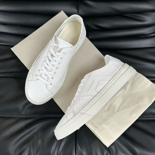 Damen Freizeit Sneakers mit atmungsaktiver Lederstruktur und rutschfester Sohle R&B