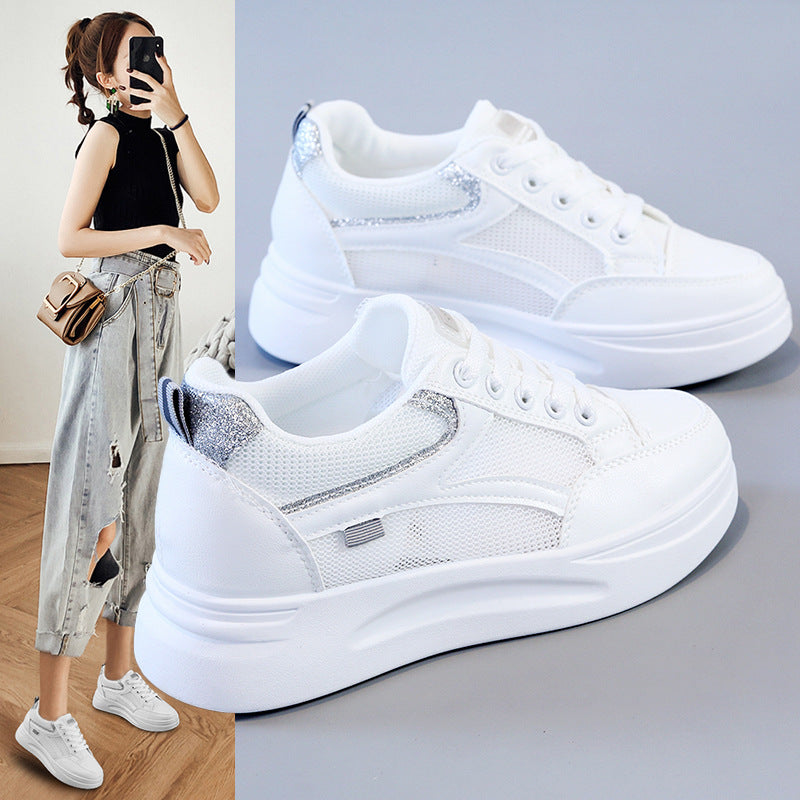 Damen sportliche Sneakers mit atmungsaktiver Mesh-Oberfläche und modischem Design R&B