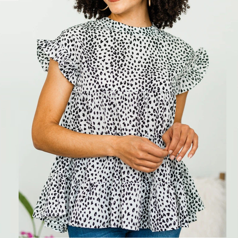 Damen Luftiges Oberteil mit Volantdetails R&B
