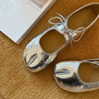 Damen Ballerinas mit elegantem Schnürdetail und rutschfester Sohle R&B