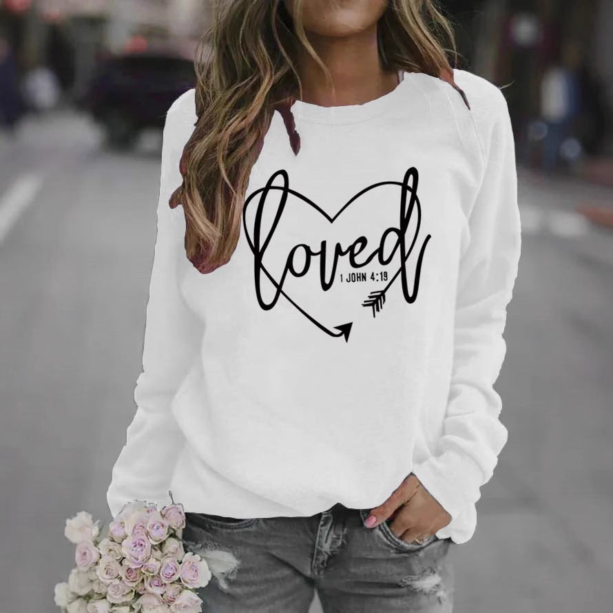 Damen Sweatshirt mit inspirierendem Schriftzug und trendigem Design