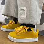 Damen Sportliche Sneakers mit Knotenschnürung und flexiblem Obermaterial