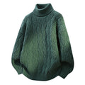 Damen Oversized Rollkragenpullover mit strukturiertem Zopfmuster R&B