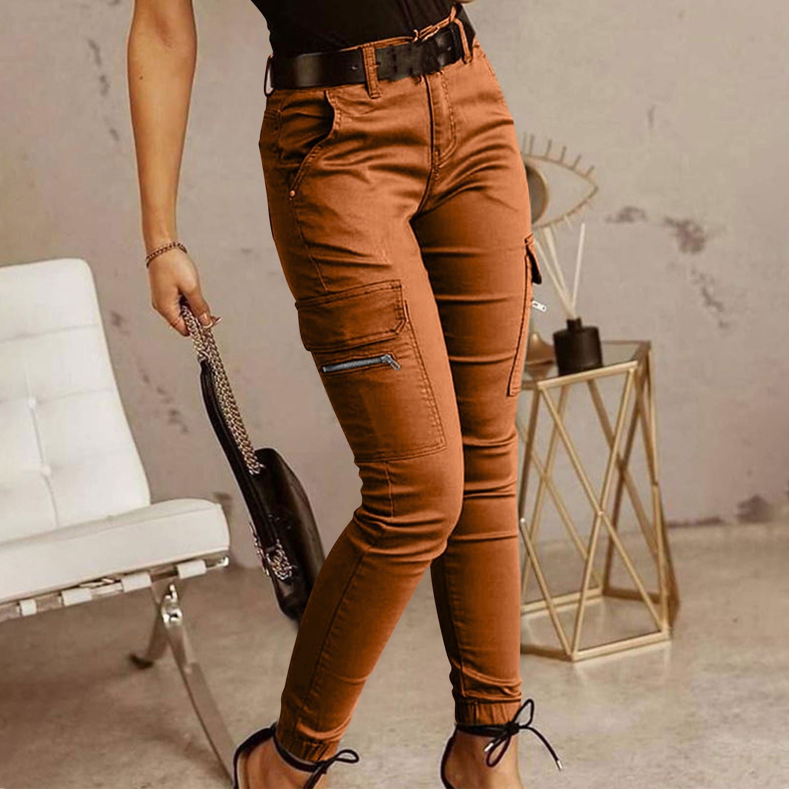 Damen Cargo-Hose mit praktischen Taschen und modernem Schnitt R&B