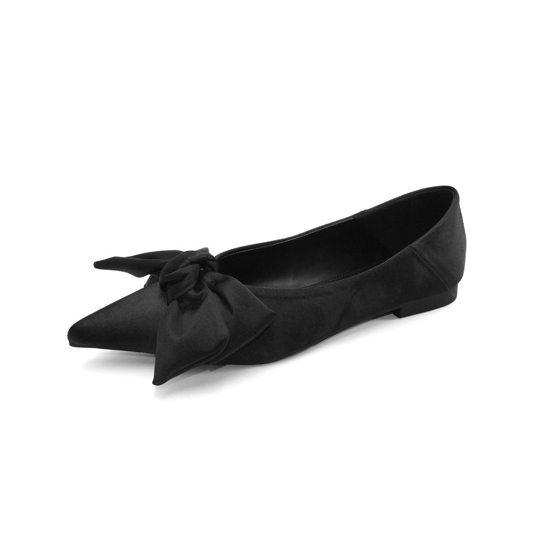 Damen Ballerinas mit stilvollem Karomuster und eleganter Schleifenapplikation R&B