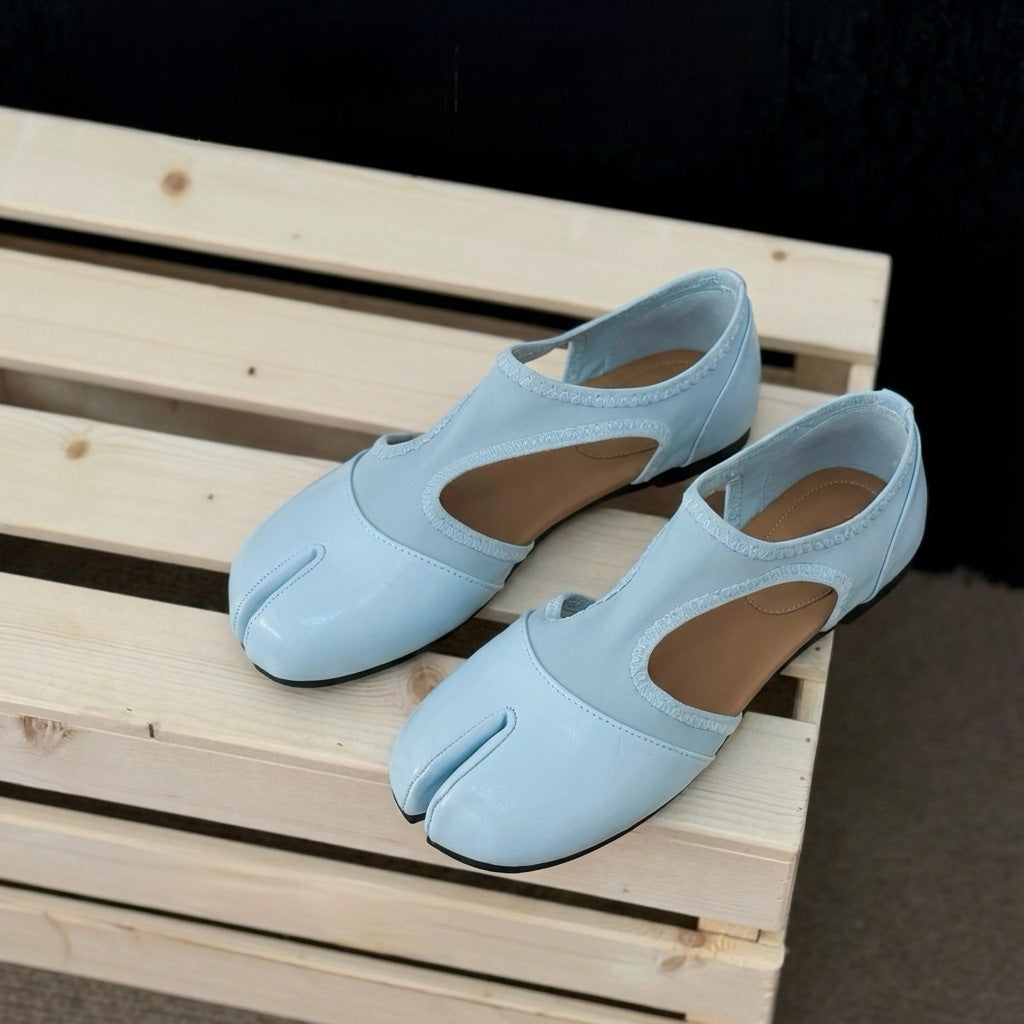 Damen Elegante und trendige Halbschuhe mit einzigartigem Zehen-Design R&B