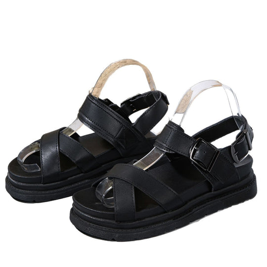 Damen Multicolor Sandalen mit verstellbarem Riemen und rutschfester Sohle R&B