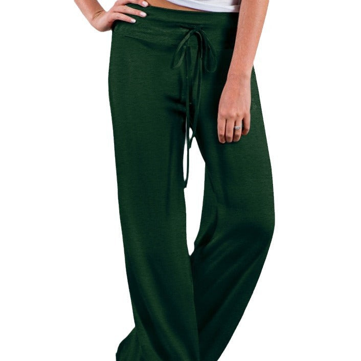 Damen Weite Freizeithose mit Kordelzug und lockerer Passform R&B
