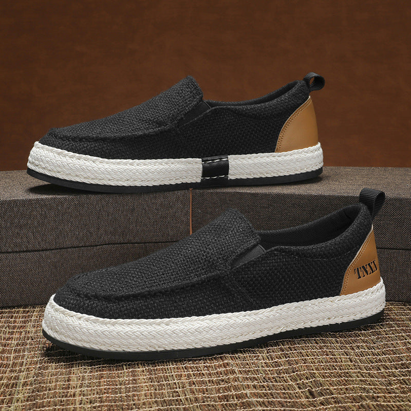 Damen Slip-On Freizeitschuhe mit komfortablem Textil-Obermaterial und rutschfester Sohle R&B