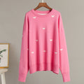 Damen Lässiger Pullover mit Herz-Muster R&B